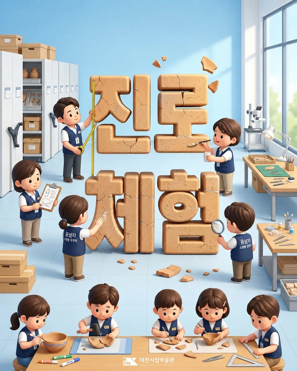 ▲사진=대전시립박물관 청소년 진로체험 교육 프로그램 '조각난 시간을 봉인하라' 홍보 이미지.